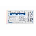アトルリップ-10, リピトールジェネリック，アトルバスタチン 10mg 錠　シート　情報